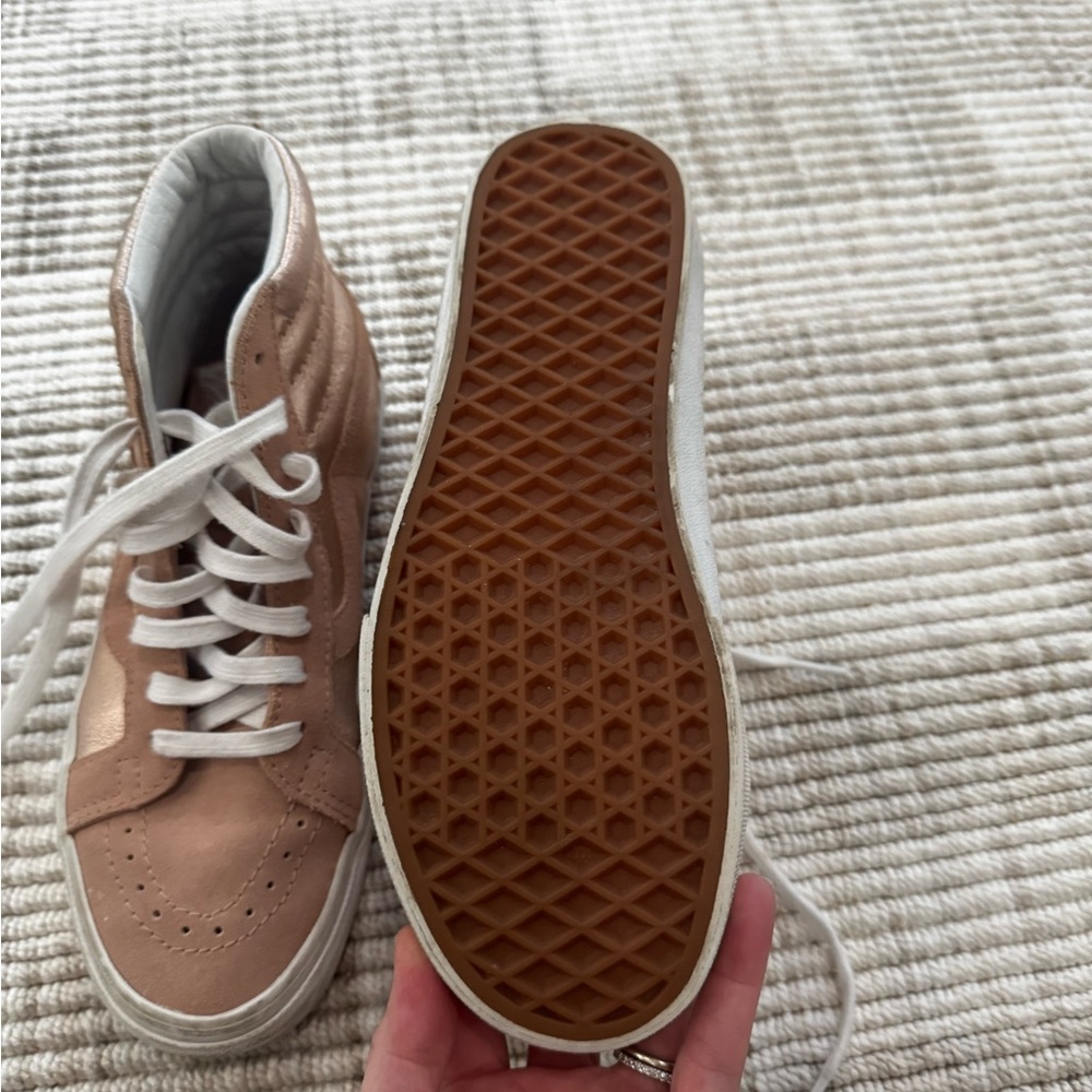 Vans Tan High-Top Sneakers
